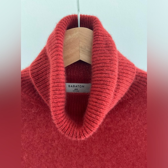 Aritzia Babaton Luxe Cashmere Rosemont Sweater in Corsa Red - Picture 5 of 9
